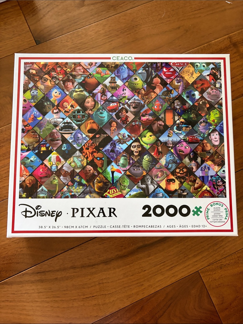 Disney Pixar 2000-Piece Jigsaw Puzzle - Colorful Characters